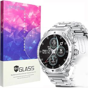 Compatible for FOSMET Smart Watch Screen Protector, [3 Pack] 9H Tempered Glass Screen Protector Film Compatible for FOSMET LGW6 1.43" Smart Watch,LGW6 Smart Watch (3 Pack)