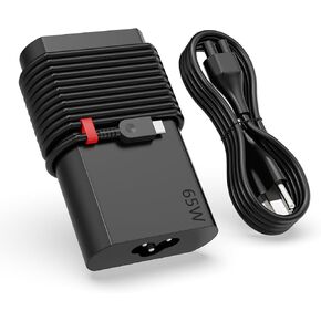 65W USB C Laptop Charger for Lenovo Thinkpad X1 Carbon Gen 11 10 12 Thinkpad E14 Gen 5 E16 E15 T15 T16 Gen 1 2 Yoga 7 9 7i 9i 14 16 2-in-1 L13 L14 Travel Power AC Adapter