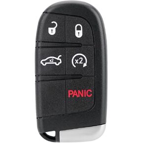 Car Key Fob Smart Remote Key Replacement for Chrysler 300 2019 2020 2021 2022 2023 Dodge Charger Challenger Key ,2015 2016 2017 Chrysler 200 Keyless Entry Remote M3M-40821302 , 68155687AB