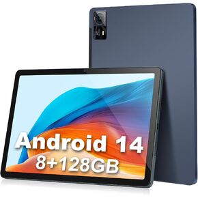 Tablet 11inch Android 14 Tablet, 2024 Newest Tablets with Octa-Core Processor, 8GB RAM 128GB ROM 512GB SD card Expandable, 13+5MP Camera, 8000mAh Battery, Fast Charge, 5G WiFi, BT 5.0
