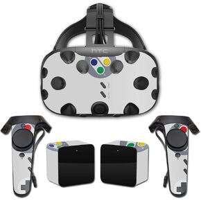 MightySkins Skin Compatible with HTC Vive Full Coverage - Retro Gamer 1 | Protective, Durable, and Unique Vinyl Decal wrap Cover | Easy to Apply, Remove, and Change Styles | Made in The USA