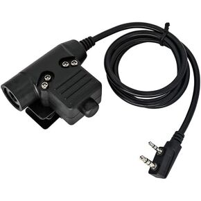 U94 PTT Compatible with Baofeng UV-5R & Kenwood 2-Pin Works with Comtac & MSA Sordin