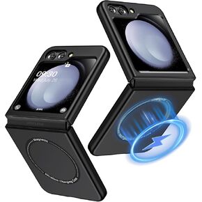 for Samsung Galaxy Z Flip 6 Case Magnetic [Compatible with MagSafe] Wireless Charging, Shockproof Galaxy Flip 6 Case, Anti Scratch Slim Phone Protective Cover for Samsung Z Flip 6 Phone Case, 2024