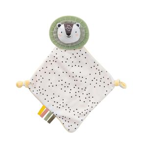 بطانية أمان ناعمة باللونين الأبيض والأسود من Taf Toys مع عضاضة Mane Baby Lovey للجنسين من Lovie Baby هدايا للأولاد والبنات حديثي الولادة لعبة عناق لحديثي الولادة أسد حيوان محشو 16 بوصة