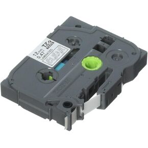 2/Pack Genuine Brother 1/2" (12mm) White on Clear TZe P-touch Tape for Brother PT-1280, PT1280 Label Maker