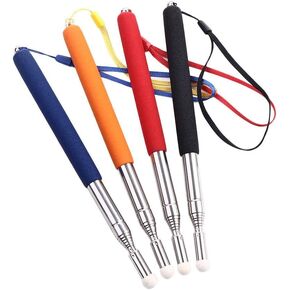 4PCS Leadigol Pointer Pen Portable Presenter Pointing Telescopic Stainless Steel Extendable Retractable for Teaching