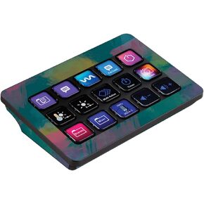 MightySkins Skin Compatible with Elgato Stream Deck MK.2 - Watercolor Blue | Protective, Durable, and Unique Vinyl Decal wrap Cover | Easy to Apply, Remove, and Change Styles | Made in The USA