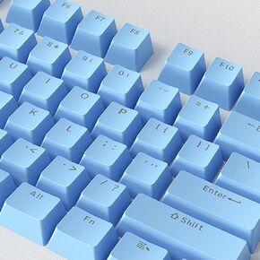 Catekro Keycaps 108 Set for Gaming Mechanical Keyboard,ABS OEM Profile Double Shot Keycap Set for Mechanical Keyboard (Yellow)