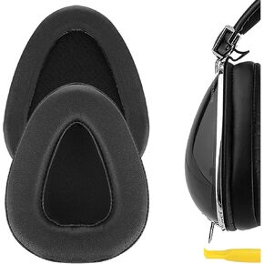 Geekria QuickFit Replacement Ear Pads for Skullcandy Aviator, Aviator 2, Aviator2.0 Headphones Ear Cushions, Headset Earpads, Ear Cups Cover Repair Parts (Black)