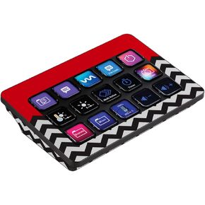 MightySkins Skin Compatible with Elgato Stream Deck MK.2 - Red Chevron | Protective, Durable, and Unique Vinyl Decal wrap Cover | Easy to Apply, Remove, and Change Styles | Made in The USA