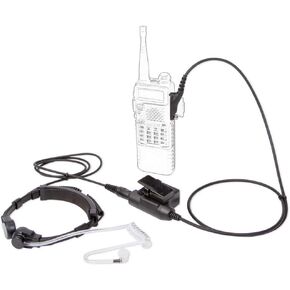 Tactical Throat Mic Microphone Earpiece&U94 PTT Military Adapter Compatible for Motorola APX-6000 DP-3601 DGP-6150 APX/DGP/DP/XPR/XIR Series