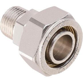M8005 Maxline 3/4’’ Straight Air Piping Fittings 3/4’’ x 1/2’’ Male NPT Threads Adapter Fittings for RapidAir Compressed Air Line System