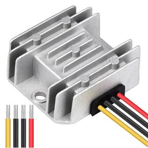 Cllena DC 40V-90V to 13.8V Converter Voltage Regulator Reducer 48V 60V 72V Step Down to 13.8V 20A 276W Converter Waterproof Buck Transformer Power Supply for Golf Cart Club Car LED Light