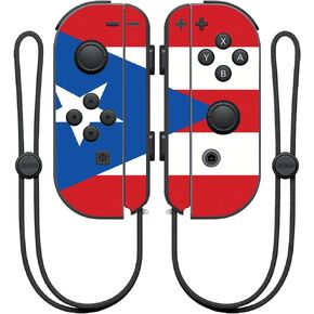 MightySkins Skin Compatible with Nintendo Joy-Con Controller wrap Cover Sticker Skins Puerto Rican Flag
