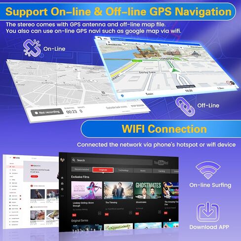 Fukulu for Honda Odyssey 2005-2010【2+64GB Carplay Radio Android 13】 with Wireless Carplay Android Auto, 10.1'' Touch Screen Car Stereo GPS/WiFi/32EQ DSP/Bluetooth 5.0/SWC/Mic, Backup Cam in Saudi Arabia