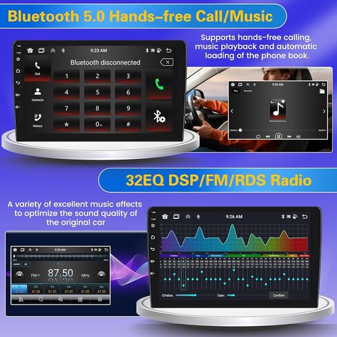 Fukulu for Honda Odyssey 2005-2010【2+64GB Carplay Radio Android 13】 with Wireless Carplay Android Auto, 10.1'' Touch Screen Car Stereo GPS/WiFi/32EQ DSP/Bluetooth 5.0/SWC/Mic, Backup Cam in Saudi Arabia