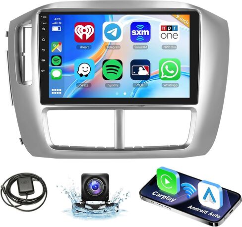 راديو ستيريو للسيارة 2G 64G Android لهوندا بايلوت 2006 2007 2008 Carplay Android Auto، Rimoody 9 بوصة تعمل باللمس مرآة وصلة بلوتوث FM/RDS GPS واي فاي HiFi SWC كاميرا احتياطية in Saudi Arabia