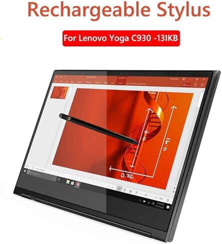 Pen for Lenovo Yoga C930 13IKB 01FR713 ST70R02360, 4096 Pressure Sensitive Control Digital Pen, 2 Customizable Buttons, Tablet Pen Slot Suitable , 100mAh in Saudi Arabia