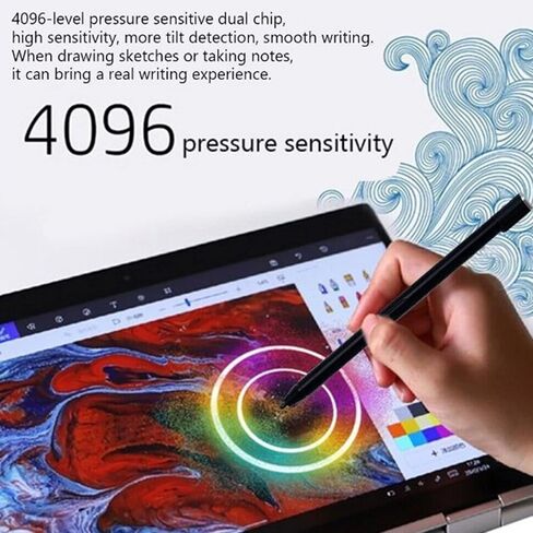 Pen for Lenovo Yoga C930 13IKB 01FR713 ST70R02360, 4096 Pressure Sensitive Control Digital Pen, 2 Customizable Buttons, Tablet Pen Slot Suitable , 100mAh in Saudi Arabia