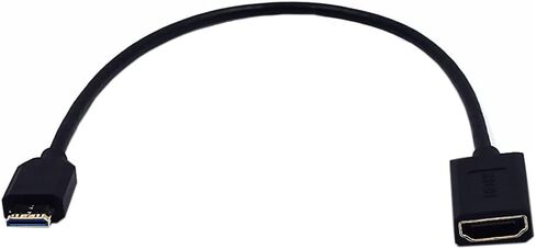 MysRuida 1ft 8K Mini HDMI 2.1 to HDMI 2.1 Cable, 90 Degree Down Angle 8K Mini HDMI Male to 8K HDMI Female Extension Adapter Extender Cable, OD 4mm Slim Ultra HD HDMI 2.1 Version 8K Cable, 8k@60HZ in Saudi Arabia