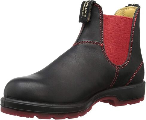 حذاء Blundstone BL1316 Classic 550 Chelsea أسود/أحمر AU 13 (رجال أمريكي 14) متوسط in Kuwait