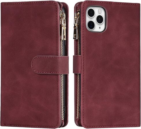 محفظة هاتف iPhone 11 Pro Max من Jaorty للنساء والرجال مع حامل بطاقة الائتمان، حافظة iPhone 11 Pro Max Crossbody مع حبل للكتف، وجيب بسحاب من جلد البولي يوريثان، 6.7 بوصة أسود in Saudi Arabia