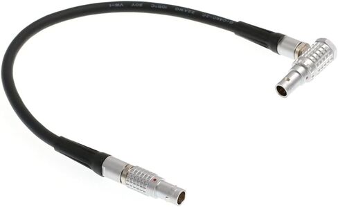 HangTon D-tap Coiled Power Cable for DJI RS4 Pro, RS2, RS3 Pro Universal Base Mount, Focus Motor Right Angle 6-pin in Saudi Arabia