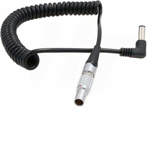 HangTon D-tap Coiled Power Cable for DJI RS4 Pro, RS2, RS3 Pro Universal Base Mount, Focus Motor Right Angle 6-pin in Saudi Arabia