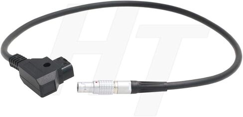 HangTon D-tap Coiled Power Cable for DJI RS4 Pro, RS2, RS3 Pro Universal Base Mount, Focus Motor Right Angle 6-pin in Saudi Arabia