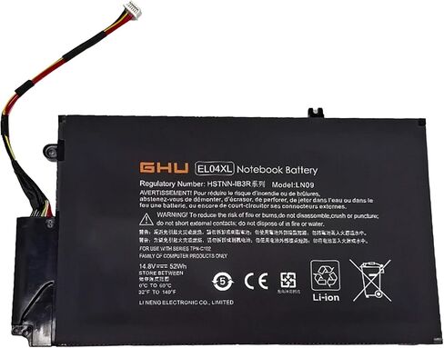 GHU New Battery EL04XL EL04 Compatible with HP Envy TouchSmart 4 Series Fit 681879-1C1 681879-171 681879-541 681949-001 HSTNN-IB3R HSTNN-UB3R TPN-C102 14.8V 3400 mAh 52 WH in Kuwait