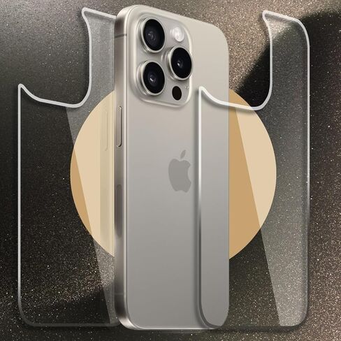 for iPhone 15 Pro Max Back Glass Protector and Camera Lens Protector[2+2Pack], iPhone 15 Pro Max Back Screen Protector Rear Tempered Glass for 15 Pro Max (6.7 inch) in Saudi Arabia