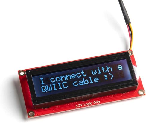 SparkFun 16x2 SerLCD - RGB Text (Qwiic) - Red/Green/Blue text on black display 3.3v logic and power in Saudi Arabia