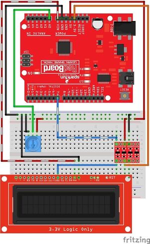 SparkFun 16x2 SerLCD - RGB Text (Qwiic) - Red/Green/Blue text on black display 3.3v logic and power in Saudi Arabia