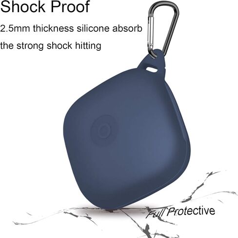 Anti Lost Carrying Protective Silicone Replacement Case for Beats Powerbeats Pro 2019 Full Body Protection Shockproof Powerbeats Charging Case Skin and Cover with Carabiner Black in Saudi Arabia