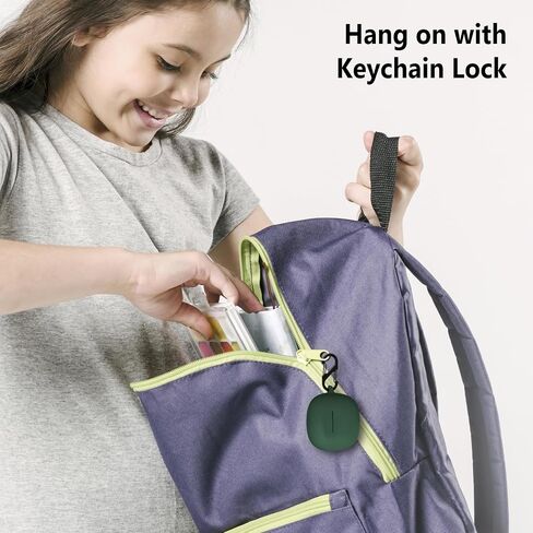 حافظة سيليكون Geiomoo لسكة Skullcandy Rail، Skullcandy Rail ANC، غطاء واقٍ مع حلقة تسلق (أزرق داكن) in Kuwait