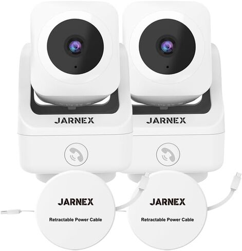 2K Indoor Pan Tilt 360 HD WiFi Home Security Camera, Baby/Pet Monitors, 2 Way Audio, Smart Light Night, Bluetooth Fast Link, One Button Ring, Local/Cloud Storage, Work with Alex/Google, 1 Pack in Saudi Arabia