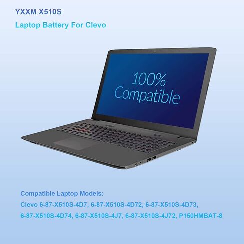 P150HMBAT-8 X510S بطارية ل Clevo 6-87-X510S-4D72 6-87-X510S-4D73 6-87-X510S-4D74 6-87-x510s-4j72 الصقر Np8150 Np8130 P150hm P151hm in Kuwait