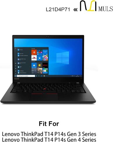 استبدال بطارية الكمبيوتر المحمول L21M4P72 52.5Wh لجهاز Lenovo ThinkPad T14 P14s Gen 3 ThinkPad T14 P14s Gen 4 Series SB10W51966 5B10W51865 L21L4P71 L21M4P71 L21C4P71 L21D4P71 L21M3P71 L21L3P71 3392 مللي أمبير في الساعة 4- خلية in Saudi Arabia