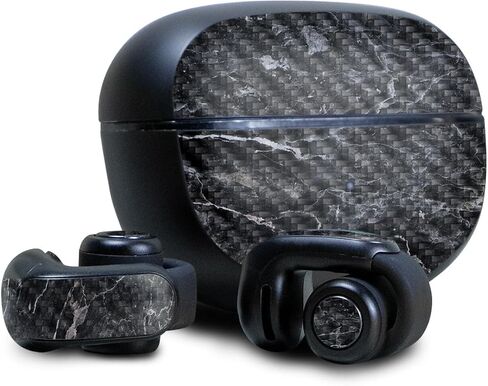 غلاف من ألياف الكربون متوافق مع سماعات الأذن Bose Ultra Open - خطوط زرقاء - غطاء لاصق واقٍ من الفينيل 3M ممتاز - سهل الاستخدام | صُنع في الولايات المتحدة الأمريكية بواسطة MightySkins in Saudi Arabia
