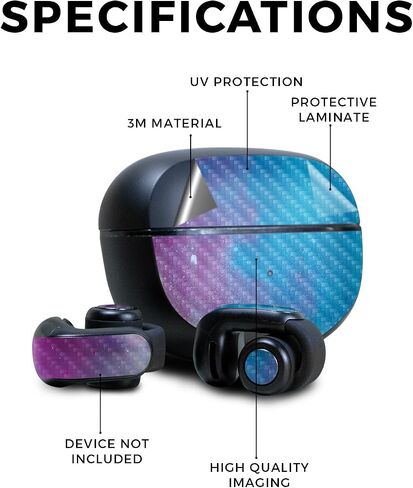 Carbon Fiber Skin Compatible with Bose Ultra Open Earbuds - Bananas - Premium 3M Vinyl Protective Wrap Decal Cover - Easy to Apply | Crafted in The USA by MightySkins in Kuwait