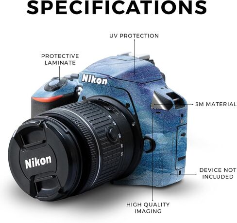 غلاف لامع لامع متوافق مع كاميرا Nikon D3500 - أبراج الهاتف الخلوي - غطاء لاصق واقٍ من الفينيل 3M ممتاز - سهل الاستخدام | صُنع في الولايات المتحدة الأمريكية بواسطة MightySkins in Saudi Arabia
