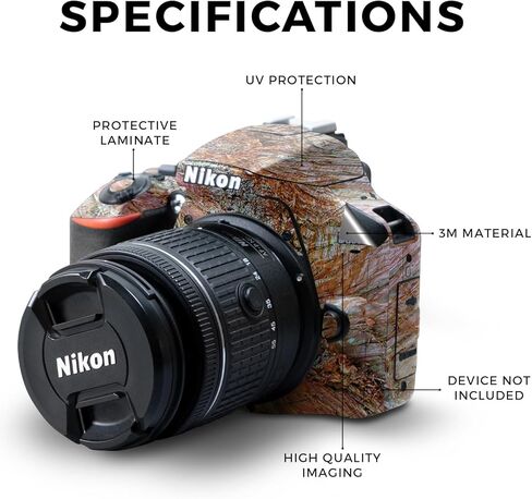 غلاف لامع لامع متوافق مع كاميرا Nikon D3500 - أبراج الهاتف الخلوي - غطاء لاصق واقٍ من الفينيل 3M ممتاز - سهل الاستخدام | صُنع في الولايات المتحدة الأمريكية بواسطة MightySkins in Saudi Arabia