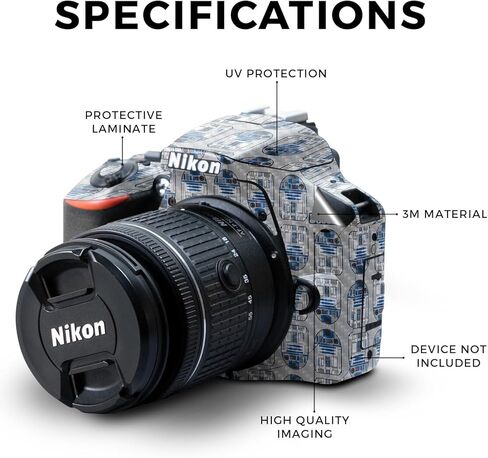 غلاف لامع لامع متوافق مع كاميرا Nikon D3500 - أبراج الهاتف الخلوي - غطاء لاصق واقٍ من الفينيل 3M ممتاز - سهل الاستخدام | صُنع في الولايات المتحدة الأمريكية بواسطة MightySkins in Saudi Arabia