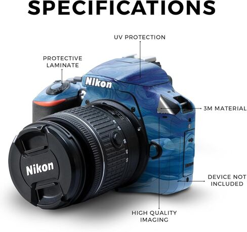 غلاف لامع لامع متوافق مع كاميرا Nikon D3500 - أبراج الهاتف الخلوي - غطاء لاصق واقٍ من الفينيل 3M ممتاز - سهل الاستخدام | صُنع في الولايات المتحدة الأمريكية بواسطة MightySkins in Saudi Arabia