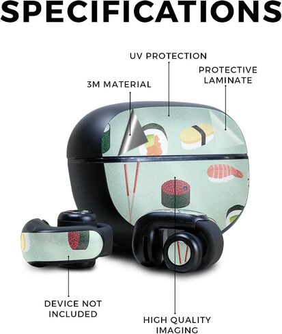 Carbon Fiber Skin Compatible with Bose Ultra Open Earbuds - Bananas - Premium 3M Vinyl Protective Wrap Decal Cover - Easy to Apply | Crafted in The USA by MightySkins in Kuwait