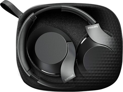 Philips Audio Performance TAPH805BK Bluetooth 5.0 Active Noise Cancelling Over-Ear Headphones with Google Assistant (Black) in Saudi Arabia
