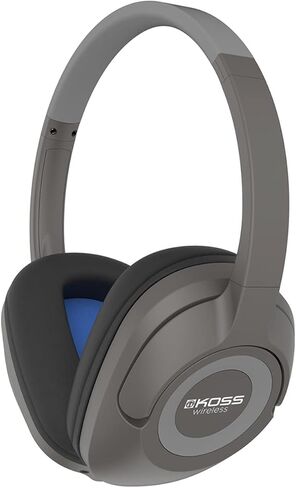 سماعات رأس لاسلكية بلوتوث من كوس BT539iK، ميكروفون مدمج وعناصر تحكم باللمس، سلك قابل للفصل متضمن، رمادي داكن وأسود in Kuwait