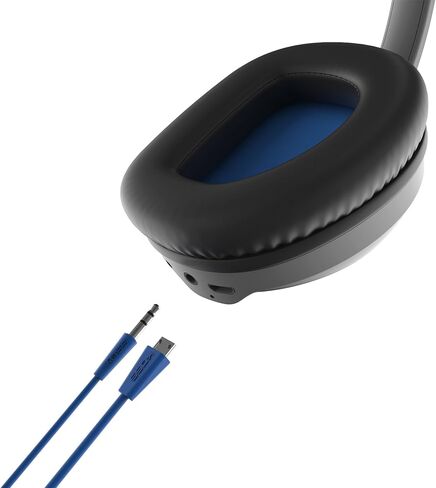 سماعات رأس لاسلكية بلوتوث من كوس BT539iK، ميكروفون مدمج وعناصر تحكم باللمس، سلك قابل للفصل متضمن، رمادي داكن وأسود in Kuwait