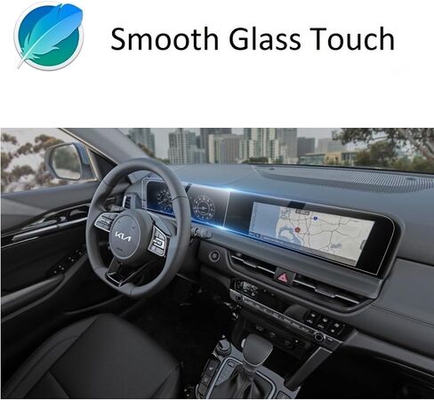 Wonderfulhz Screen Protector Compatible with 2024 Kia Seltos,Seltos Dual 10.25 Inch Touch Screen,Anti Glare Scratch,Shock-Resistant,Premium Tempered Glass in Saudi Arabia