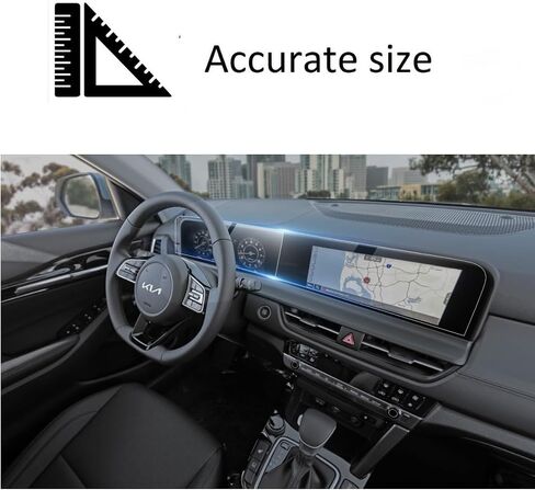 Wonderfulhz Screen Protector Compatible with 2024 Kia Seltos,Seltos Dual 10.25 Inch Touch Screen,Anti Glare Scratch,Shock-Resistant,Premium Tempered Glass in Saudi Arabia